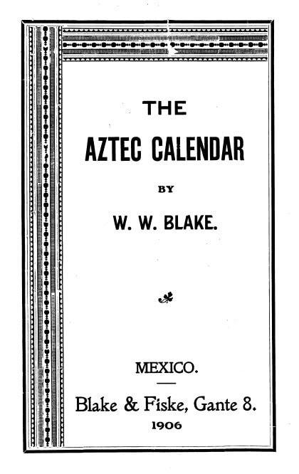 Book Cover of THE AZTEC CALENDAR