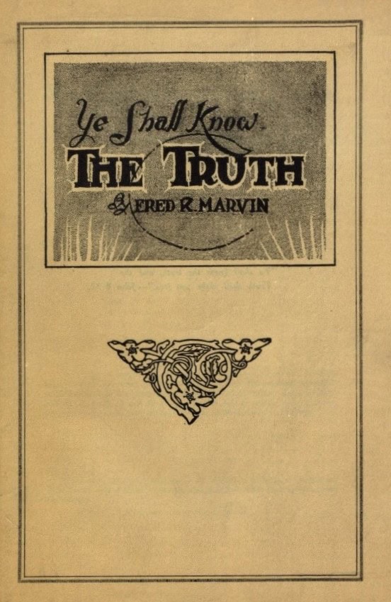 Book Cover of YE SHALL KNOW THE TRUTH