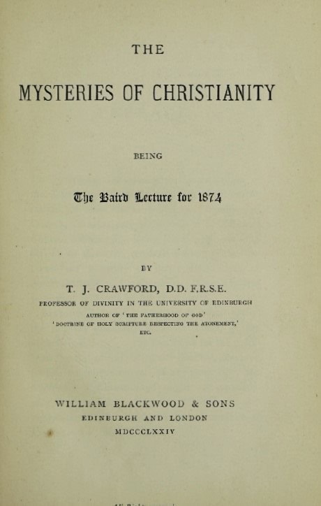 Book Cover of THE MYSTERIES OF CHRISTIANITY