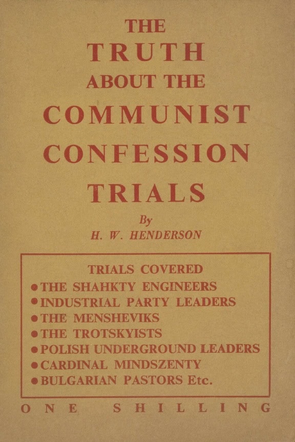 Book Cover of THE TRUTH ABOUT THE COMMUNIST CONFESSION TRIALS