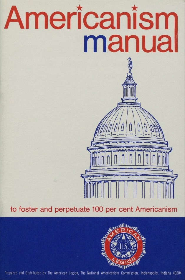 Book Cover of AMERICANISM MANUAL: TO FOSTER AND PERPETUATE 100 PERCENT AMERICANISM