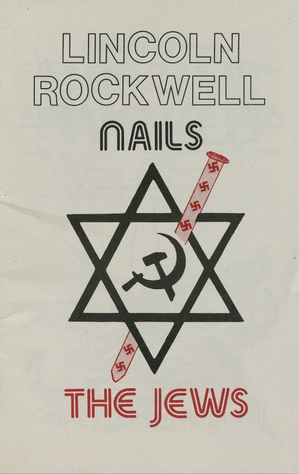 Book Cover of LINCOLN ROCKWELL NAILS THE JEWS