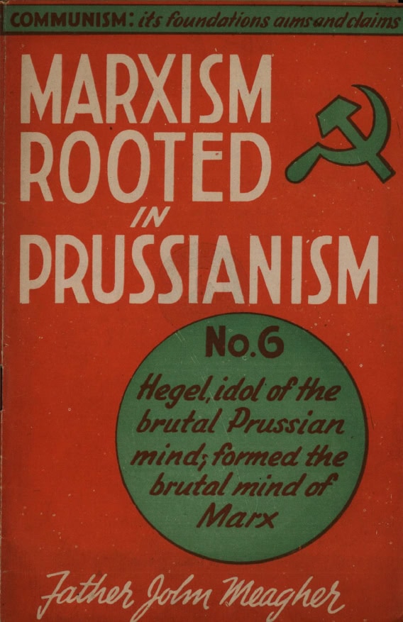 Book Cover of MARXISM ROOTED IN PRUSSIANISM