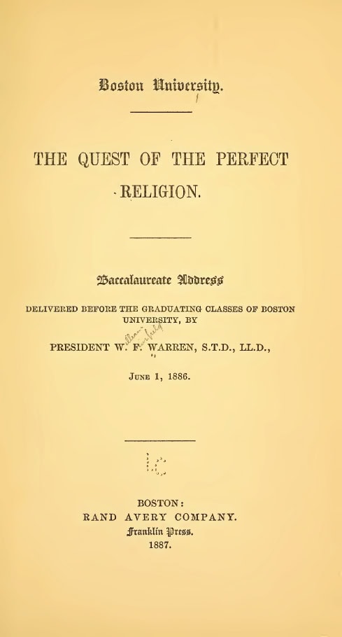 Book Cover of THE QUEST OF THE PERFECT RELIGION