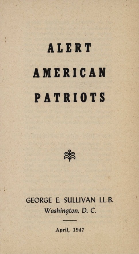 Book Cover of ALERT AMERICAN PATRIOTS