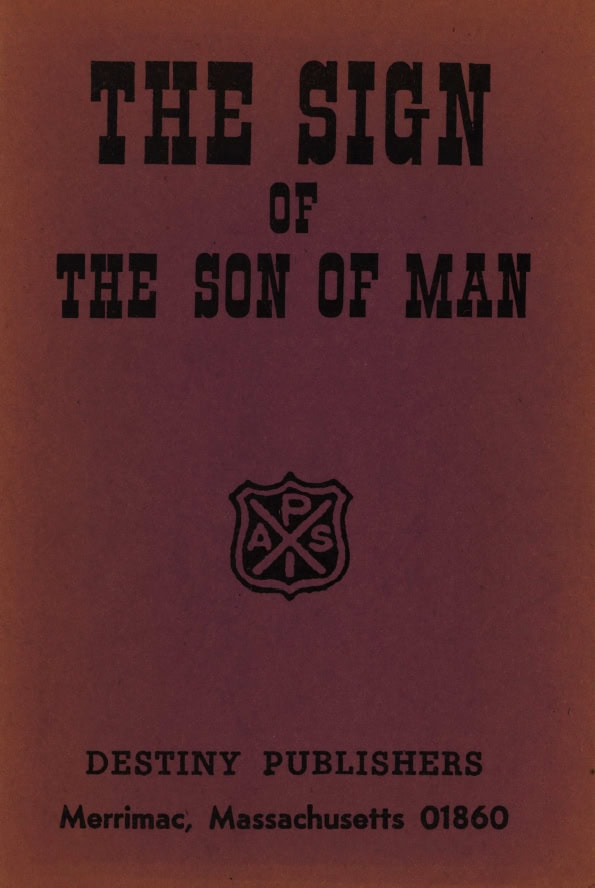Book Cover of THE SIGN OF THE SON OF MAN