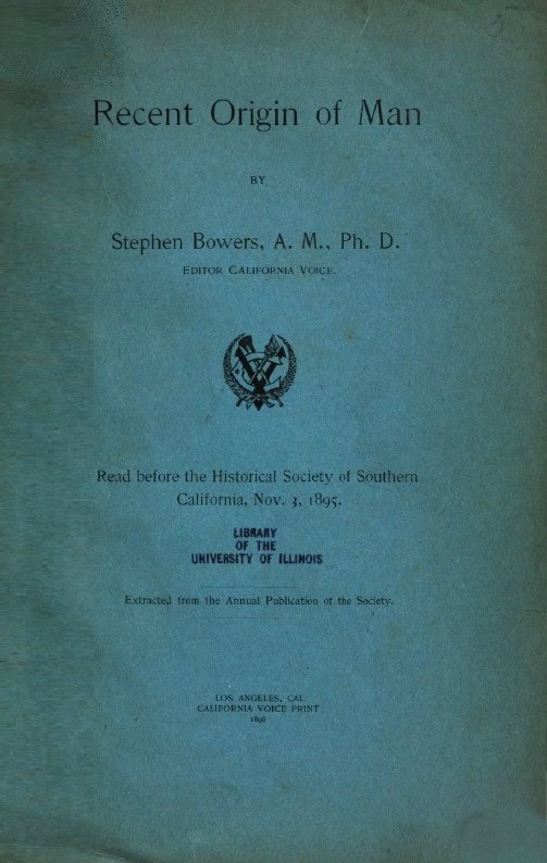 Book Cover of RECENT ORIGIN OF MAN