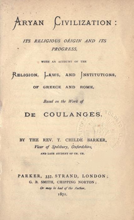 Book Cover of ARYAN CIVILIZATION: ITS RELIGIOUS ORIGIN AND ITS PROGRESS; WITH AN ACCOUNT OF THE RELIGION, LAWS, AND INSTITUTIONS, OF GREECE AND ROME