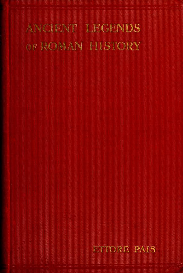 Book Cover of ANCIENT LEGENDS OF ROMAN HISTORY