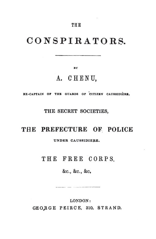 Book Cover of THE CONSPIRATORS