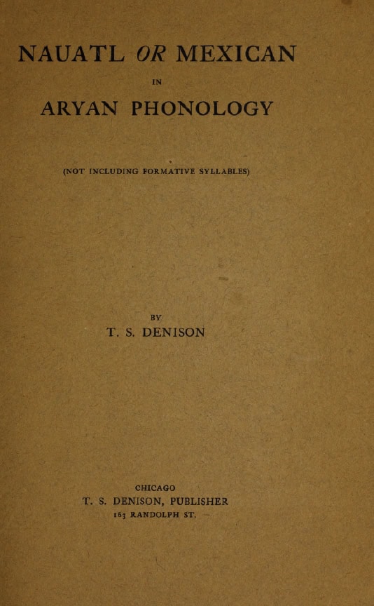 Book Cover of NAUATL; OR, MEXICAN ARYAN PHONOLOGY