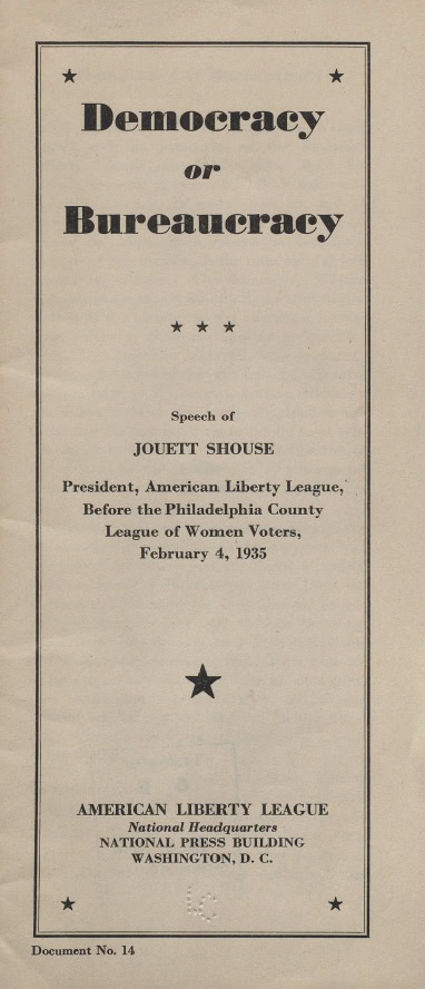 Book Cover of DEMOCRACY OR BUREAUCRACY