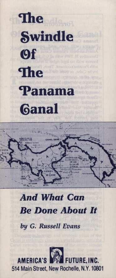 Book Cover of THE SWINDLE OF THE PANAMA CANAL, AND WHAT CAN BE DONE ABOUT IT