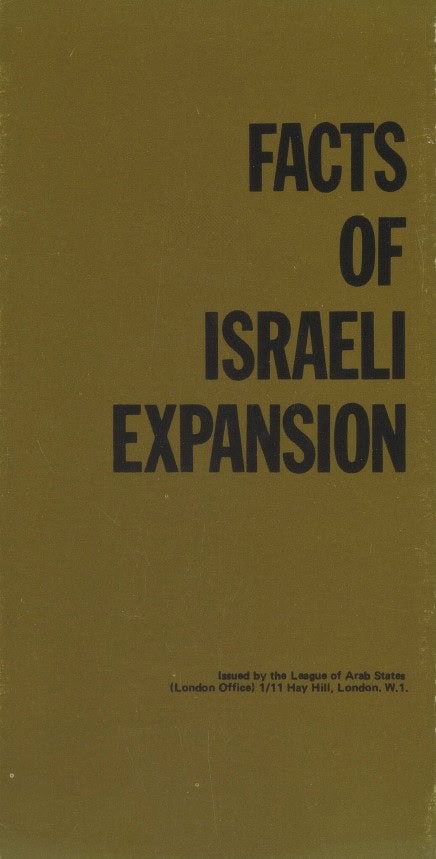 Book Cover of FACTS OF ISRAELI EXPANSION
