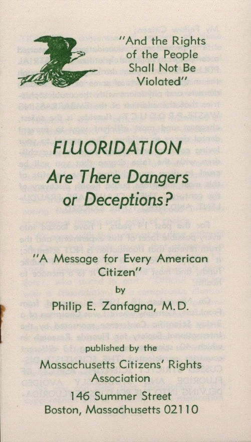 Book Cover of FLUORIDATION: ARE THERE DANGERS OR DECEPTIONS?: “A MESSAGE FOR EVERY AMERICAN CITIZEN”