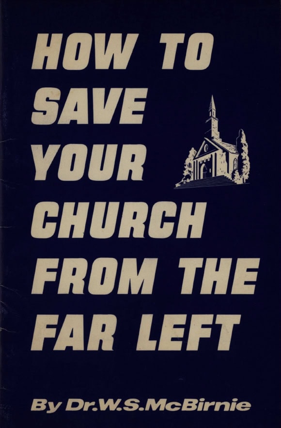 Book Cover of HOW TO SAVE YOUR CHURCH FROM THE FAR LEFT