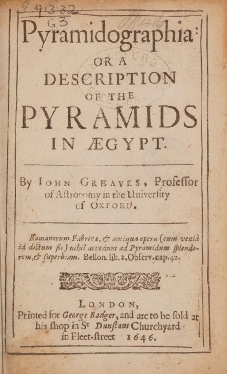 Book Cover of PYRAMIDOGRAPHIA; OR, A DESCRIPTION OF THE PYRAMIDS IN ÆGYPT