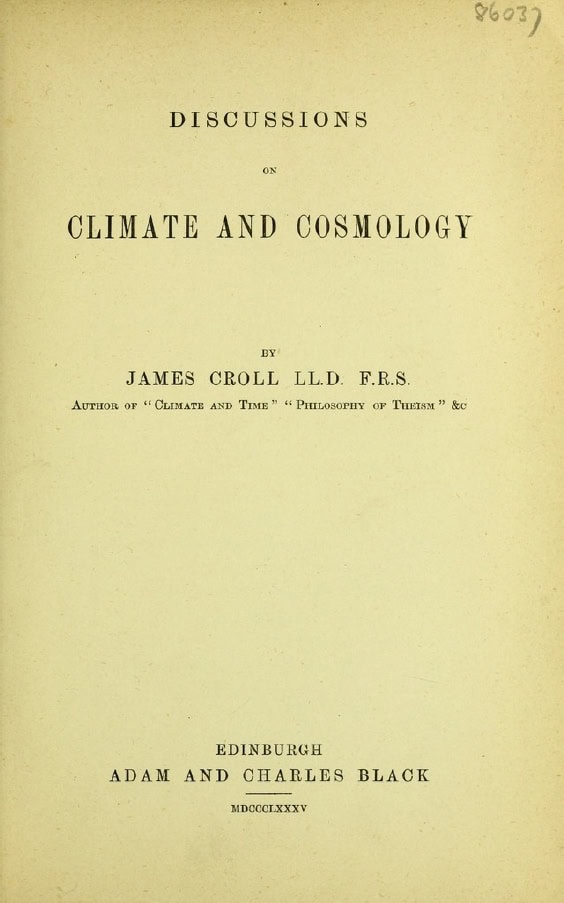 Book Cover of DISCUSSIONS ON CLIMATE AND COSMOLOGY