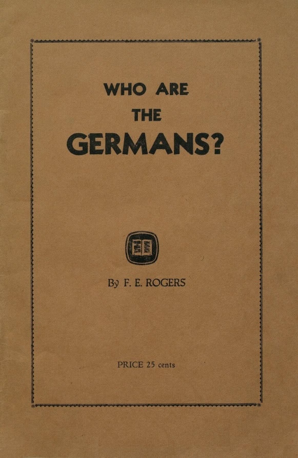 Book Cover of WHO ARE THE GERMANS?