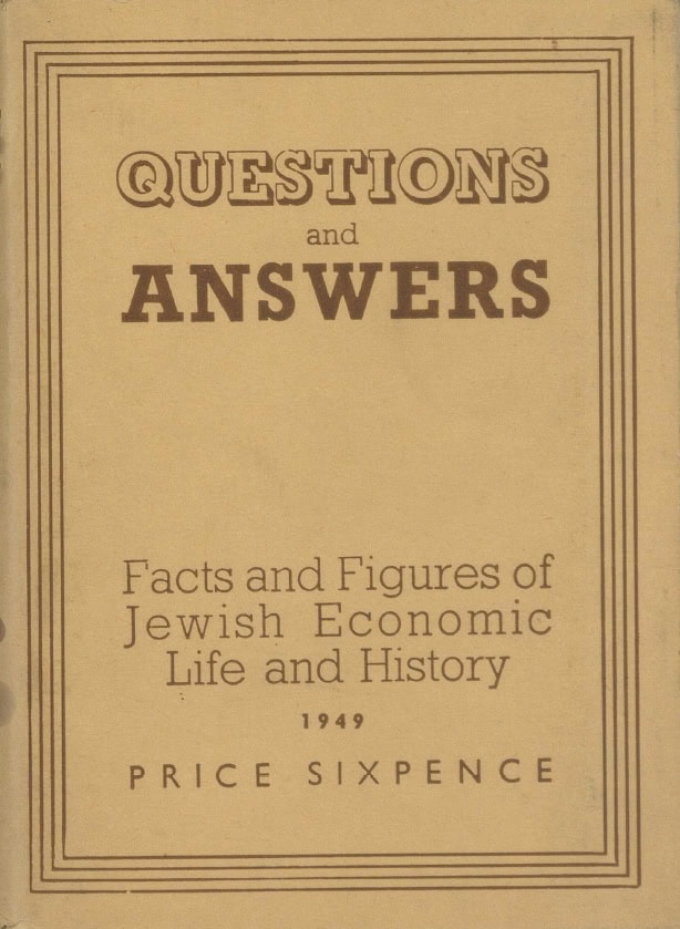 Book Cover of QUESTIONS AND ANSWERS—FACTS AND FIGURES OF JEWISH ECONOMIC LIFE AND HISTORY