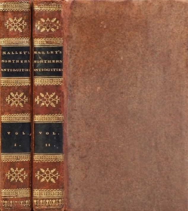 Book Cover of NORTHERN ANTIQUITIES; OR, A DESCRIPTION OF THE MANNERS, CUSTOMS, RELIGION AND LAWS OF THE ANCIENT DANES, AND OTHER NORTHERN NATIONS; INCLUDING THOSE OF OUR OWN SAXON ANCESTORS; WITH A TRANSLATION OF THE EDDA, OR SYSTEM OF RUNIC MYTHOLOGY, AND OTHER PIECES, FROM THE ANCIENT ISLANDIC TONGUE VOL I-II