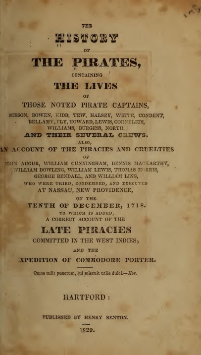 Book Cover of THE HISTORY OF THE PIRATES; CONTAINING THE LIVES OF THOSE NOTED PIRATE CAPTAINS