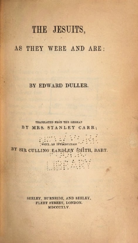 Book Cover of THE JESUITS, AS THEY WERE AND ARE