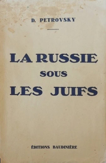 Book Cover of LA RUSSIE SOUS LES JUIFS