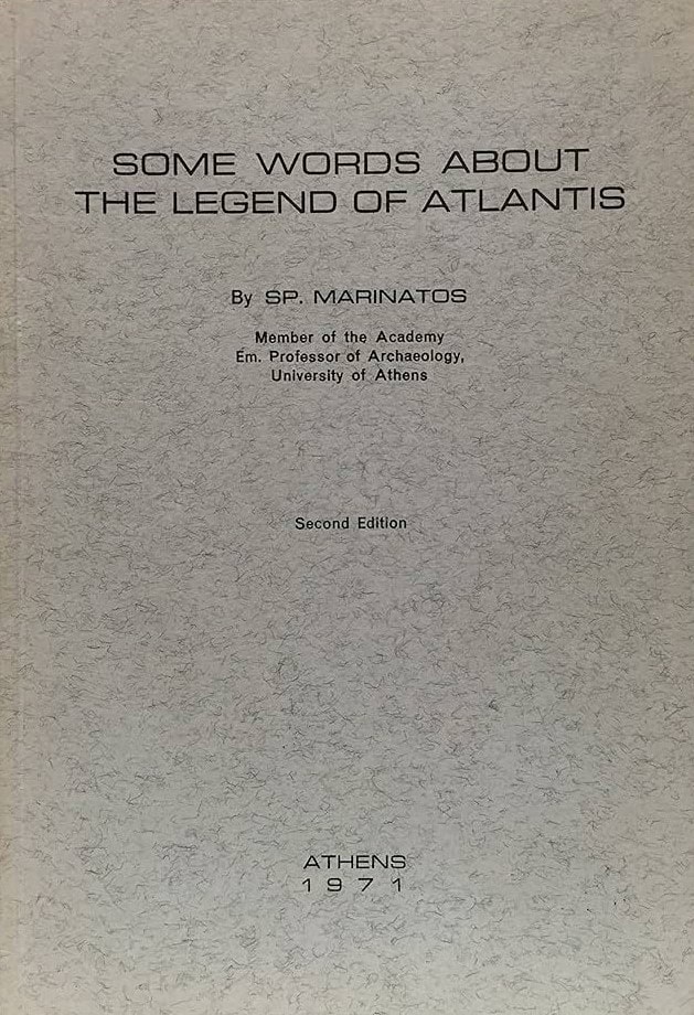 Book Cover of SOME WORDS ABOUT THE LEGEND OF ATLANTIS