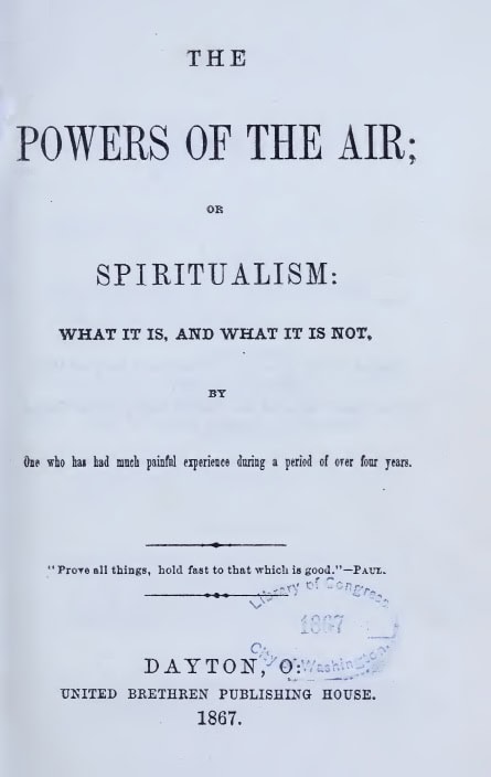 Book Cover of THE POWERS OF THE AIR; OR, SPIRITUALISM: WHAT IT IS, AND WHAT IT IS NOT