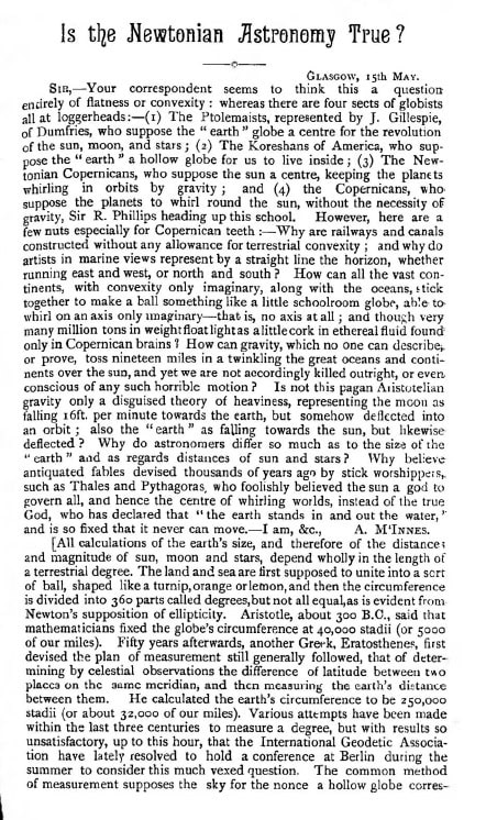 Book Cover of IS NEWTONIAN ASTRONOMY TRUE?