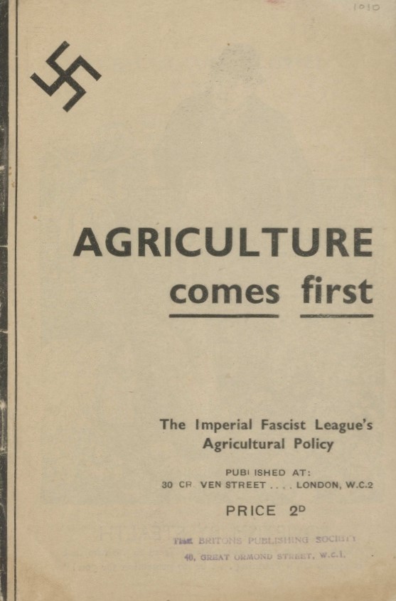 Book Cover of AGRICULTURE COMES FIRST