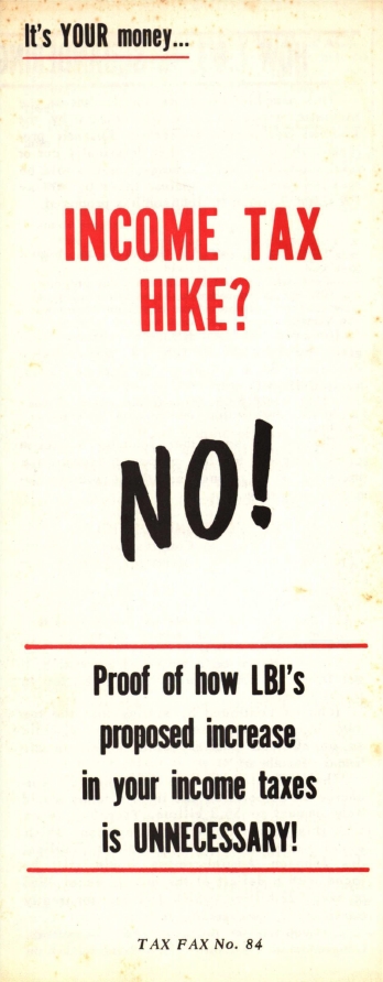 Book Cover of INCOME TAX HIKE—NO!