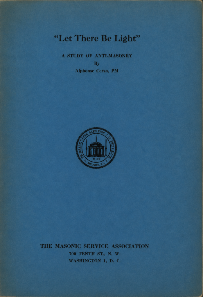 Book Cover of “LET THERE BE LIGHT” : A STUDY OF ANTI-MASONRY