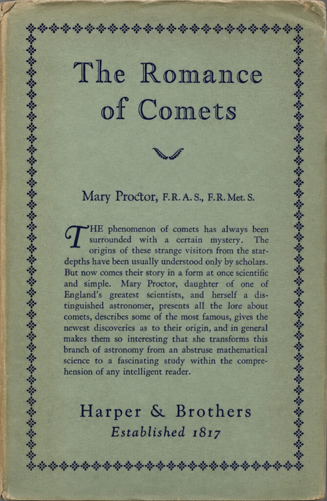 Book Cover of THE ROMANCE OF COMETS