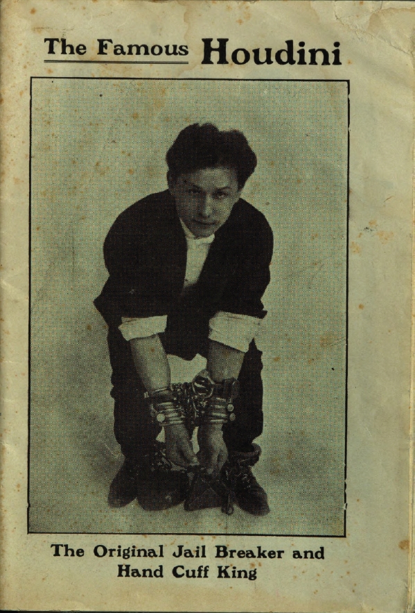 Book Cover of THE FAMOUS HOUDINI; THE ORIGINAL JAIL BREAKER AND HAND CUFF KING