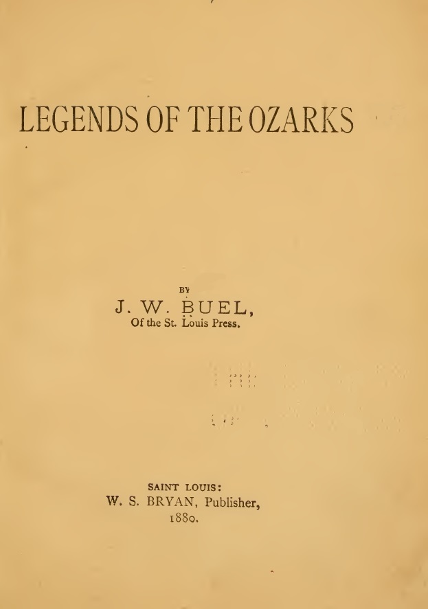 Book Cover of LEGENDS OF THE OZARKS