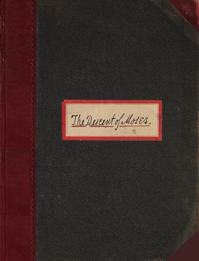 Book Cover of THE DESCENT OF MOSES; OR, THE GENEALOGY AND CHRONOLOGY OF THE 28 GENERATIONS OF PATRIARCHS