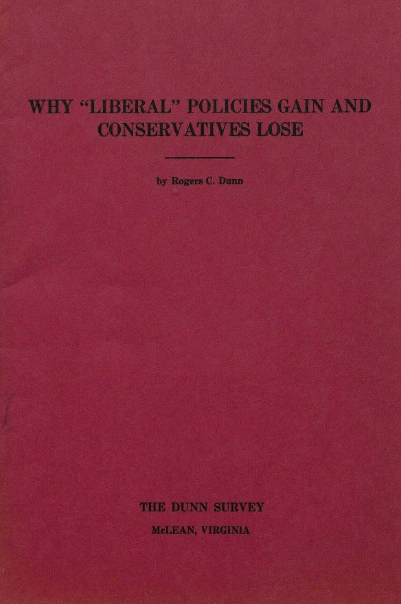 Book Cover of WHY “LIBERAL” POLICIES GAIN AND CONSERVATIVES LOSE