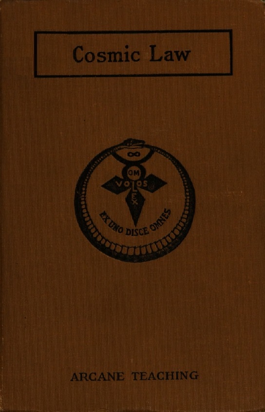 Book Cover of THE COSMIC LAWS; OR, SECRET DOCTRINE OF ANCIENT ATLANTIS, EGYPT, CHALDEA AND GREECE
