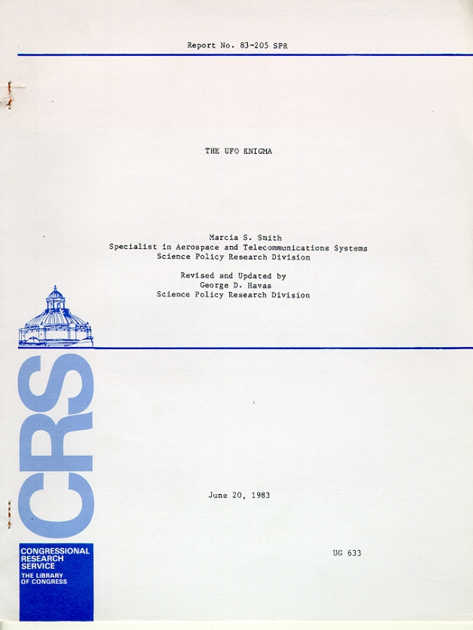 Book Cover of THE UFO ENIGMA