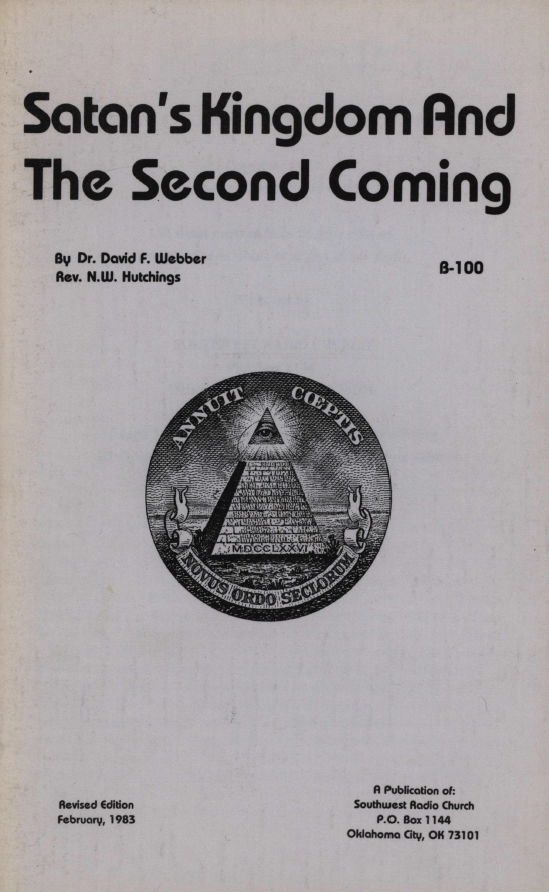 Book Cover of SATAN’S KINGDOM AND THE SECOND COMING