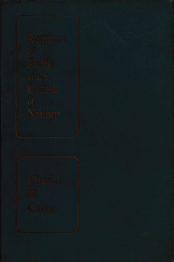 Book Cover of ROMANCE OF RACES; OR, THE GENESIS OF NATIONS