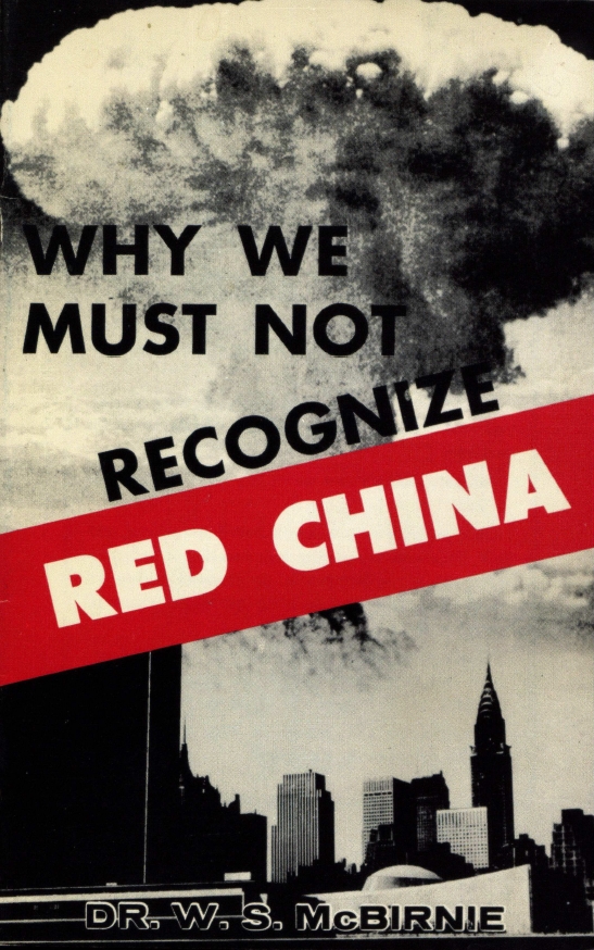 Book Cover of WHY WE MUST NOT RECOGNIZE RED CHINA