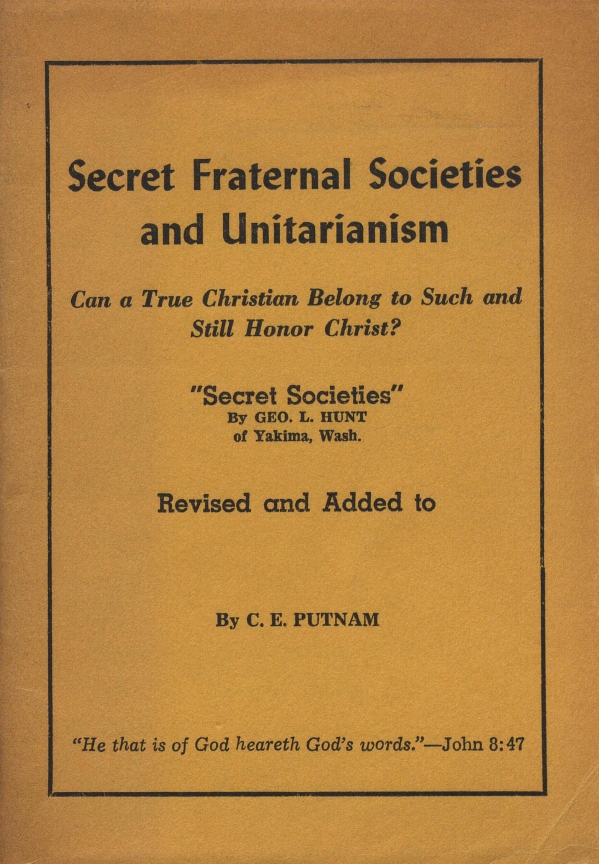 Book Cover of CAN A TRUE CHRISTIAN BELONG TO SUCH AND STILL HONOR CHRIST?