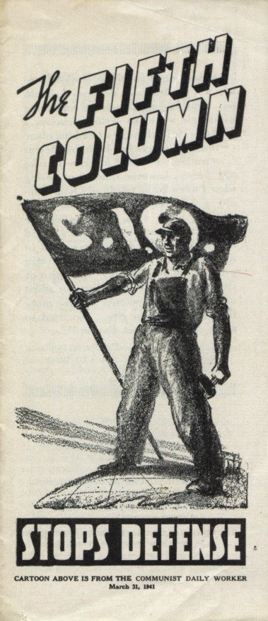 Book Cover of THE FIFTH COLUMN STOPS DEFENSE