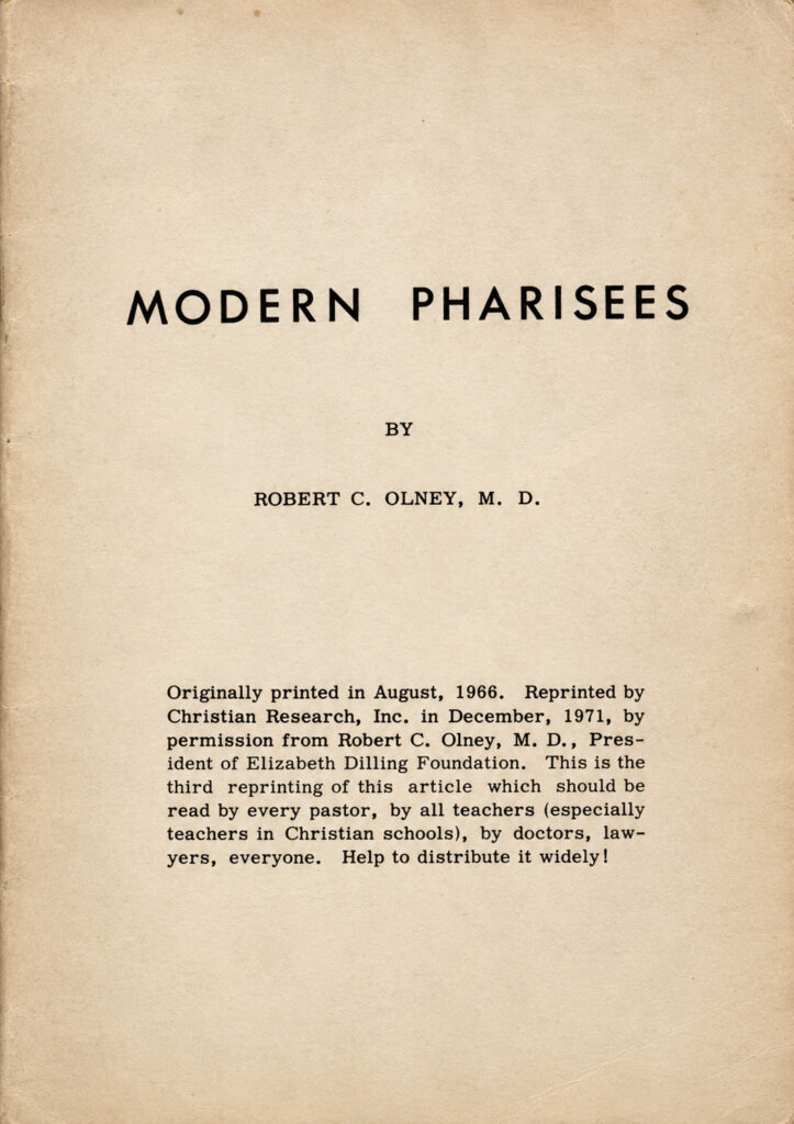 Book Cover of MODERN PHARISEES