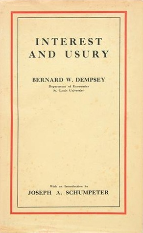 Book Cover of INTEREST AND USURY