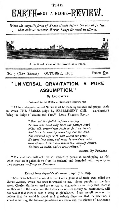 Book Cover of UNIVERSAL GRAVITATION, A PURE ASSUMPTION