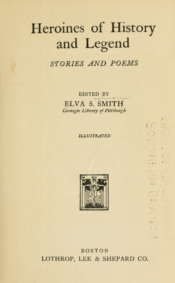 Book Cover of HEROINES OF HISTORY AND LEGEND